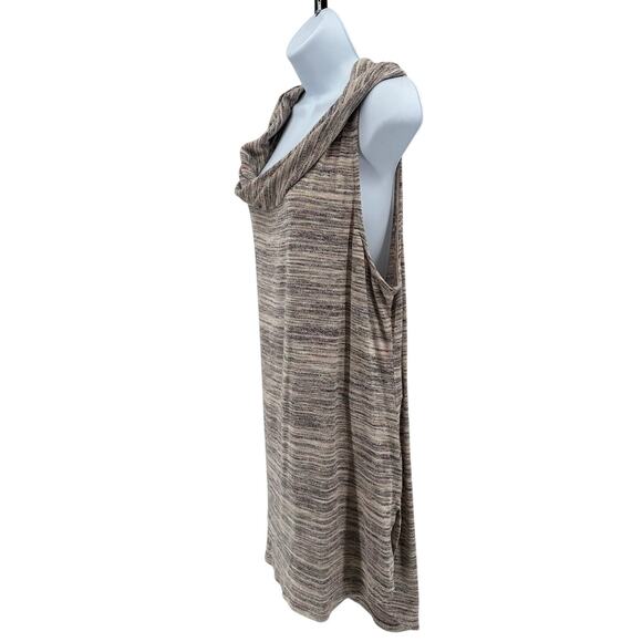 Knox Rose Sweater Dress/Tank/Tunic WMNS XXL Brown Heathered Sleeveless Cowl Neck - Picture 4 of 8